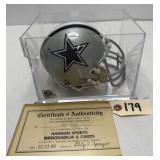 Troy Aikman Signed Cowboys Mini Helmet