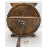Hand Crank Wooden Drum Butter Churn
