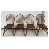 (4) Walter Steely Hoop Back Dining Chairs