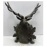 Cast Iron Stag Deer Head Wall Plaque