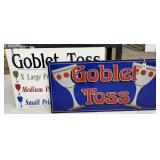 (2) Goblet Toss Signs from Dutch Wonderland