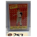1958 Topps Mickey Mantle Baseball Card #487