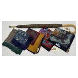 Liberty of London Umbrella and Silk Scarves