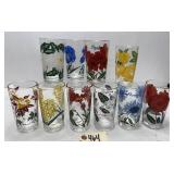(10) Boscul Peanut Butter Glasses - Flowers