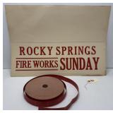 Rocky Springs Park Fireworks Sign & Tickets