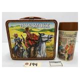 1973 Gunsmoke Metal Lunchbox w/ Thermos