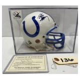 Peyton Manning Signed Colts Mini Helmet w/ COA