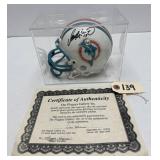 Dan Marino Signed Dolphins Mini Helmet w/ COA