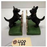 Hubley Cast Iron Scottie Dog Bookends