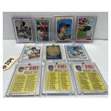 (10) Vintage Baseball Cards: Clemente, Yount ++