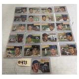 (21) 1956 Topps Baseball Cards