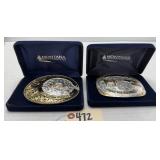 (2) ABRA World Champion Horse Belt Buckles