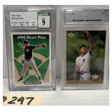 (2) Graded 1993 Derek Jeter Baseball Cards