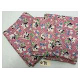 (3) Matching Flour/Feed Sacks - Pink Floral Print