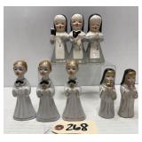 Lefton 'Three Little Sisters' Nun Figurine  ++