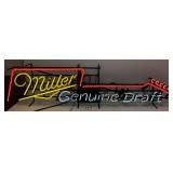 Miller Genuine Draft Light Up Neon Beer Sign