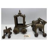 Hindu Horse & Chariot Temple Toy