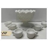 Westmoreland Milk Glass Child's Punch Bowl Set