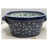 Chinese Porcelain Foot Bath Basin w/ Handles