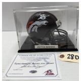 Peyton Manning Signed Mini Helmet w/ COA