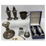 Sterling Silver Lot - Weighted Shakers, Cup+