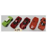 (5) Vintage Eldon Slot Cars: Dune Buggy, Porsche +