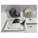Brunell & Testaverde Signed Mini Helmets