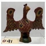 Daniel & Barb Strawser Folk Art Wooden Eagle