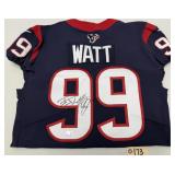J.J. Watt Autographed Texans Football Jersey