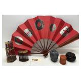 6pcs of Chinese Items - Cricket Cages, Buddha