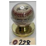 NY Mets Signed Baseball - Mookie Wilson++