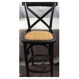 Black Cross Back Counter Stool