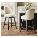 Swivel Bar Stools Set Of 2 With Backs