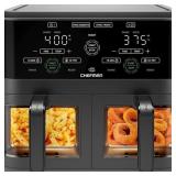 Chefman Turbofry Touch Dual Window Air Fryer,