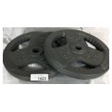 2x 25lbs Weighted Plates