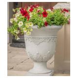 Garden Decoration, Antique White, Urn Planter