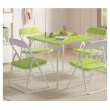 Kids Folding Table And Chair Set, 5-piece
