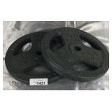 2x 25lbs Weighted Plates