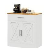 Vongrasig Farmhouse Coffee Bar Cabinet