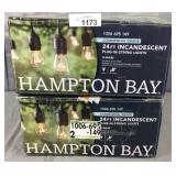 2x Hampton Bay 24ft Plug In String Lights