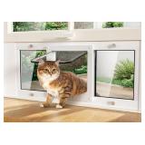 23 To 28 Aluminum Window Pet Door For Cats