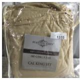 Pointehaven Cal King Set - Soft Cotton Flannel,