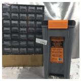 Traeger Pellet Bin, Black/orange & Storage