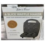 Bakers Friend 6 Slice Waffle Maker 6x3 Waffles