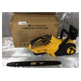 De 20 Volt Brushless Cordless Chainsaw