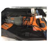 Ridgid Fuego Orbital Saw With Bag & More