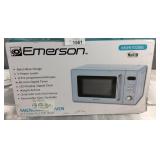 Emerson Retro Blue Design  Microwave