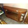 Lighted Oak Finish Curio