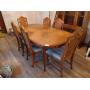 Dining Room Table w/ 6 Chairs & Hutch