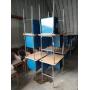 (6) Metal School Desk w/ Adjustable Legs